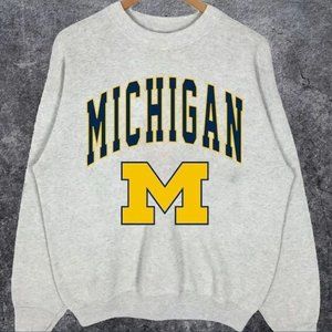 University of Michigan Sweatshirt Michigan Wolverines Shirt